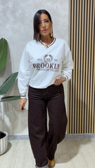 Felpa Brookly Bianca