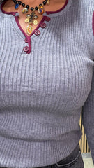 Maglia Coste Grigia