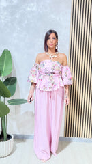 Pantalone Flower Rosa art.9297