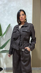 Giubbotto/Biker  Marrone art.8278