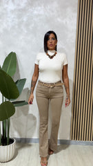 Jeans Zampa Beige art.540023