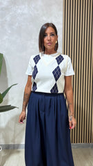 Pantalone Super Palazzo Blu art.66983