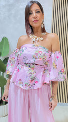 Top Fiore Rosa