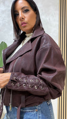Chiodo Ecopelle Martellato