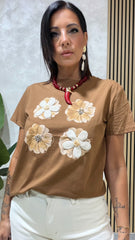 T-Shirt Margherita Camel