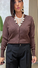 Cardigan Aura Marrone