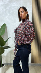 Camicia Fiore Nera