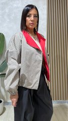 Bomber Quadretti Grigio
