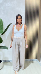 Pantalone Laure Beige