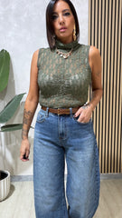Maglia pizzo verde