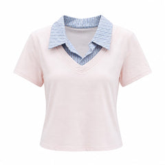 Maglia effetto camicia