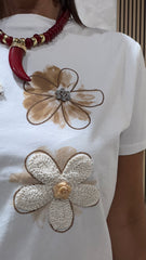 T-Shirt Margherita Bianca