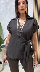 Camicia Portafoglio Marrone
