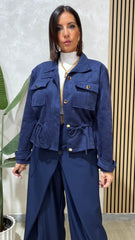 Giubbotto/Biker Blu art.8278