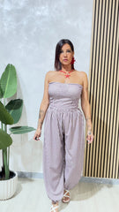 Coordinato Quadretti Beige