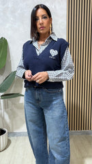 Gilet & Camicia Blu