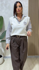Gilet & Camicia Bianco