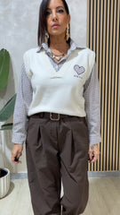 Gilet & Camicia Bianco
