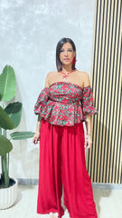 Top Fiore Rosso