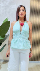 Top Polly Acqua Marina