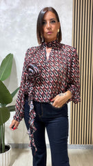 Camicia Fiore Nera