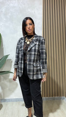 Blazer Quadri Nero
