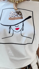 T-Shirt Cappello Bianca