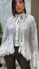 Camicia Romantica Beige
