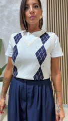 Gilet+Maglia Bianca