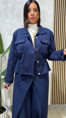 Giubbotto/Biker Blu art.8278