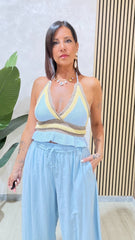 Top Zoe Azzurro