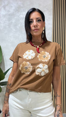 T-Shirt Margherita Camel