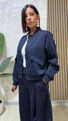 Coordinato sport chic blu art.7162