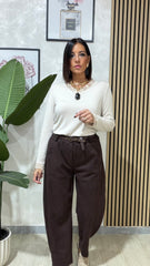 Pantalone Eco Marrone art.63136