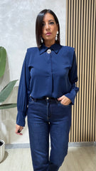 Camicia Spallina Blu