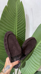 Mocassino Scamosciato Marrone