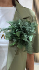 Spilla Piume Verde
