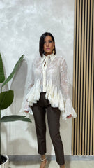 PANTALONE ZAIRA Marrone