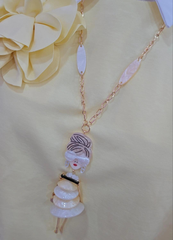 COLLANA BAMBOLINA BEIGE