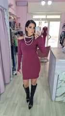 DRESS KIM BORDEAUX