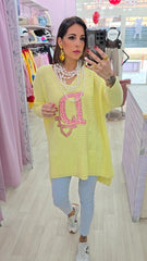 MAXI MAGLIA  DR GIALLO