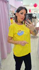 T-SHIRT ORSO GIALLA