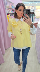 MAGLIA FIORE GIALLO