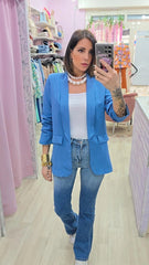 BLAZER 3/4 TURCHESE
