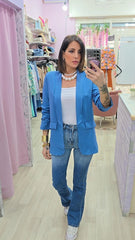 BLAZER 3/4 TURCHESE