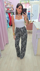 PANTALONE IN LYCRA ZEBRATO