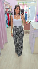 PANTALONE IN LYCRA ZEBRATO