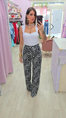 PANTALONE IN LYCRA ZEBRATO