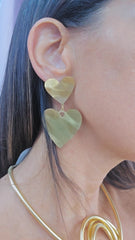 ORECCHINO DOPPIO CUORE