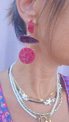 ORECCHINI PIETRA MALVA